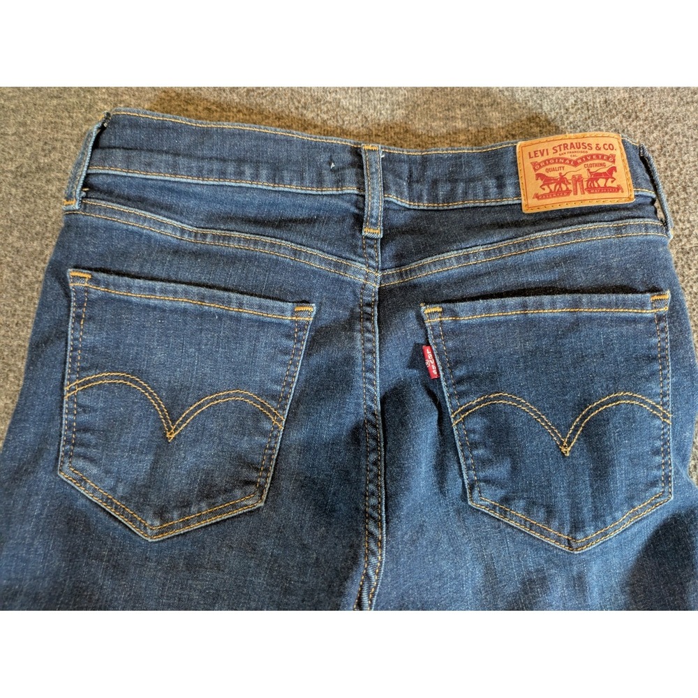 Levi's Jeans‎ Women's 720 High Rise Super Skinny W28 Dk blue Soft Denim - Picture 8 of 8
